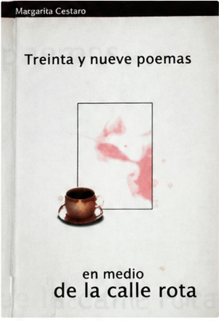 Portada de Treinta y nueve poemas: en medio de la calle rota