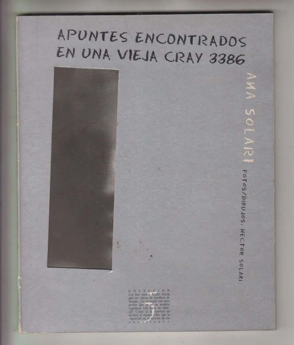 Portada de Apuntes encontrados en una vieja Cray 3386